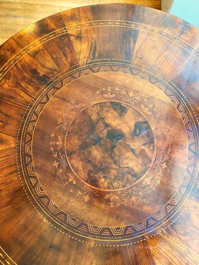 Italian Marquetry Table Circa 1850
