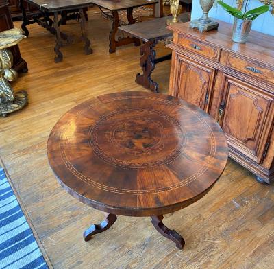 Italian Marquetry Table Circa 1850
