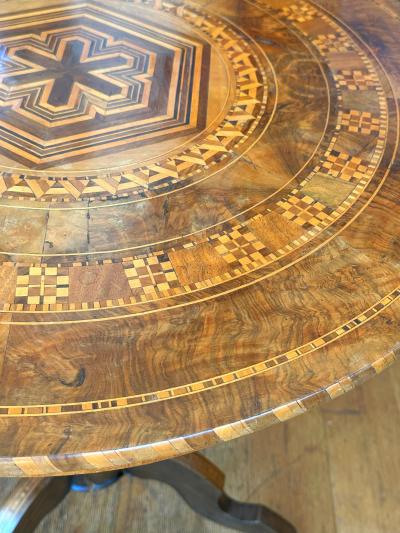 Italian Marquetry Table Circa 1850