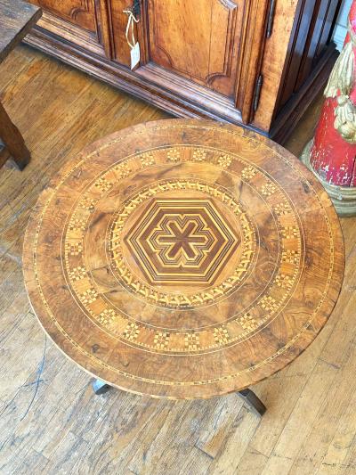 Italian Marquetry Table Circa 1850