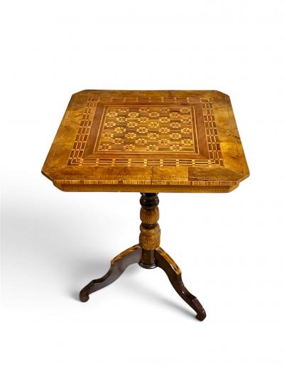 Italian Marquetry Table Circa 1850