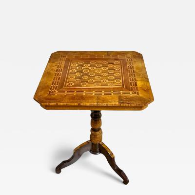 Italian Marquetry Table Circa 1850