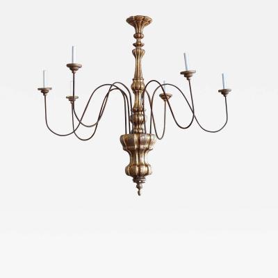 Italian Mecca Giltwood Chandelier