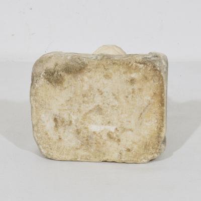 Italian Medieval Romanesque Carved Marble Capital Fragment