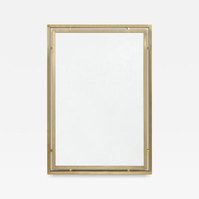 Italian Mid Century Brass Mirror