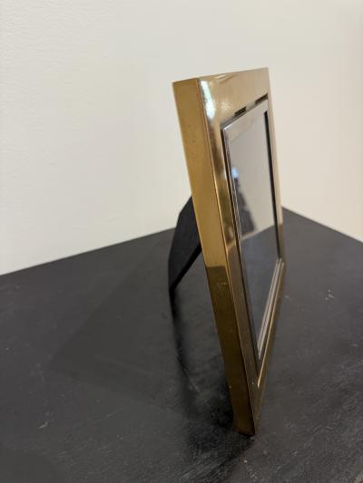Italian Mid Century Brass Picture Frame 1970s
