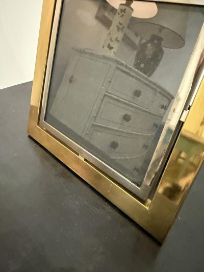 Italian Mid Century Brass Picture Frame 1970s