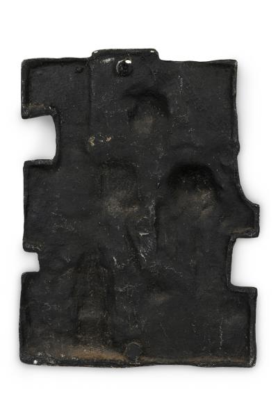 Italian Mid Century Cubist Bronze Wall Plaque