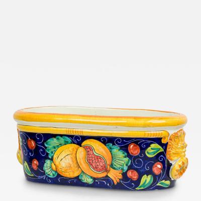 Italian Mid Century Decorative Oblong Bowl