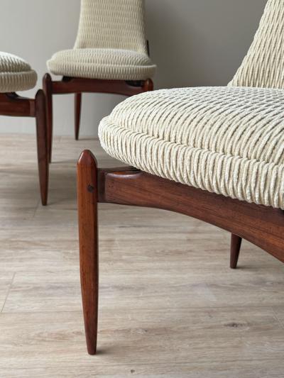 Italian Mid Century Dining Chairs A Set of 4