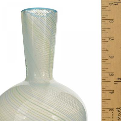 Italian Mid Century Green Art Glass Bud Vase