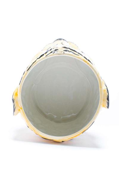 Italian Mid Century Hand Painted Tiger Planter