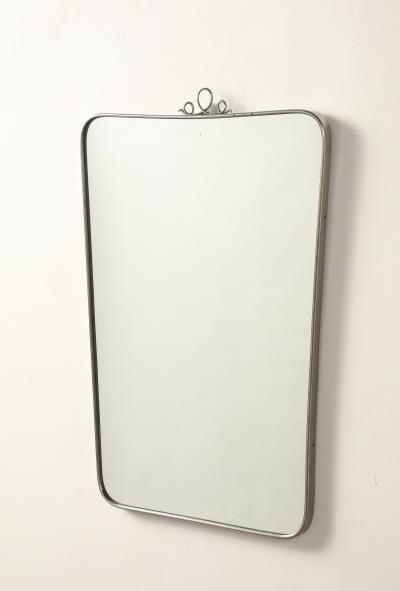 Italian Mid Century Mirror with Scroll Crest circa 1950