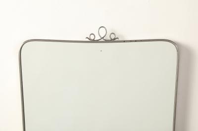 Italian Mid Century Mirror with Scroll Crest circa 1950