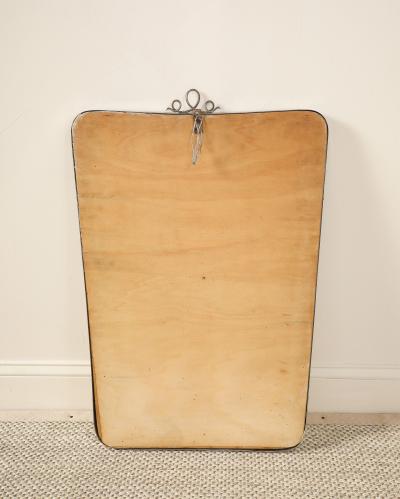 Italian Mid Century Mirror with Scroll Crest circa 1950