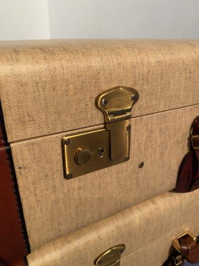 Italian Mid Century Moder Luggages or Suitcases M lange Color Set of Two 1960