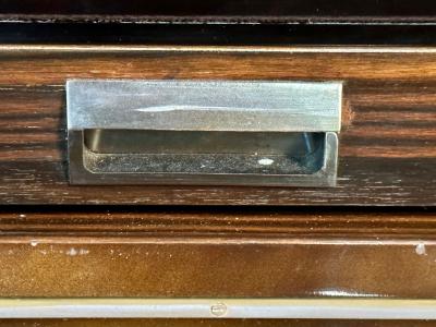 Italian Mid Century Modern Bar Entertainment Cabinet Aldo Tura Style Lacquer