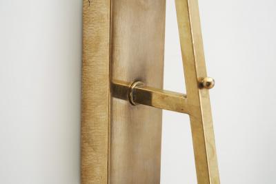 Italian Mid Century Modern Brass Wall Lamps Italy 1950s