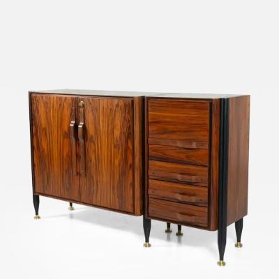 Italian Mid Century Modern Chest Wood Italy 1960s