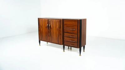 Italian Mid Century Modern Chest Wood Italy 1960s