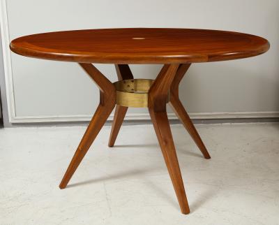Italian Mid Century Modern Circular Dining Table Center Table