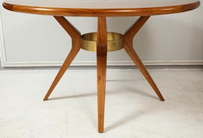 Italian Mid Century Modern Circular Dining Table Center Table