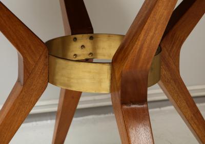 Italian Mid Century Modern Circular Dining Table Center Table