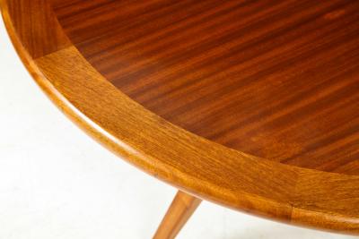 Italian Mid Century Modern Circular Dining Table Center Table