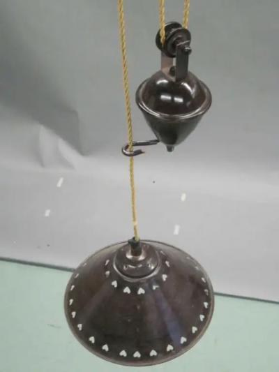 Italian Mid Century Modern Counter Balance Fixture or Pendant
