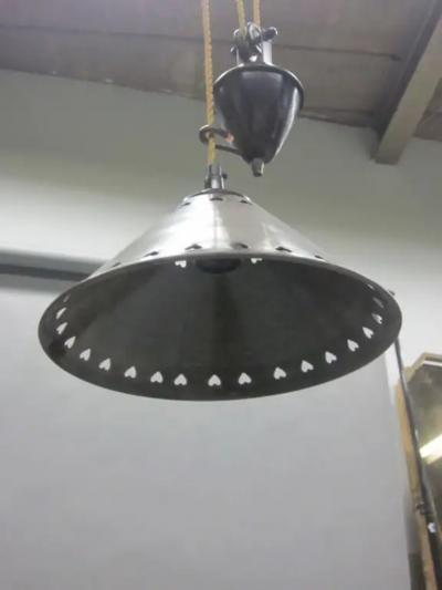 Italian Mid Century Modern Counter Balance Fixture or Pendant