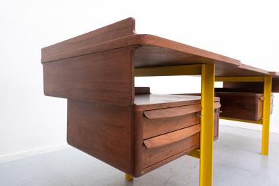 Italian Mid Century Modern Desk in Walnut