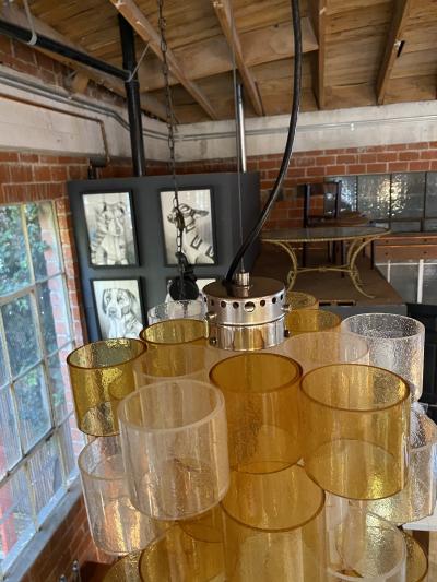 Italian Mid Century Modern Lucite Pendant 1970s