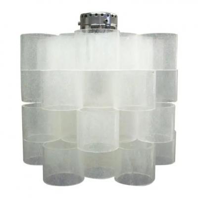 Italian Mid Century Modern Lucite Pendant Suspension Fixture