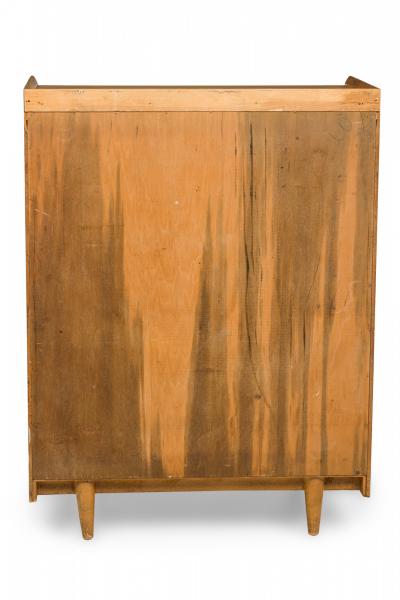 Italian Mid Century Modern Maple 6 Drawer Highboy Chest