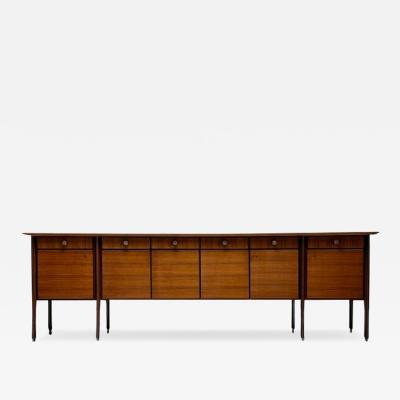 Italian Mid Century Modern Monumental Sideboard Rosewood Walnut Italy 1960s