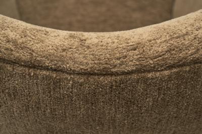 Italian Mid Century Modern Peaked Wingback Armchair Italy ca 1950s