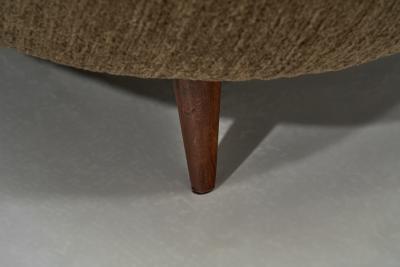 Italian Mid Century Modern Peaked Wingback Armchair Italy ca 1950s