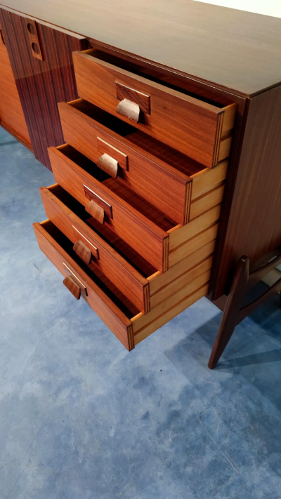 Italian Mid Century Modern Teak Sideboard 1960s