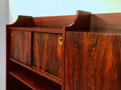 Italian Mid Century Modern Teak Tall Sideboard 1950