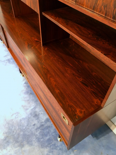 Italian Mid Century Modern Teak Tall Sideboard 1950