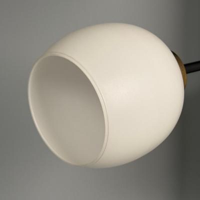 Italian Mid Century Modern Three Light Wall Sconce Painted Metal Glass 1950s