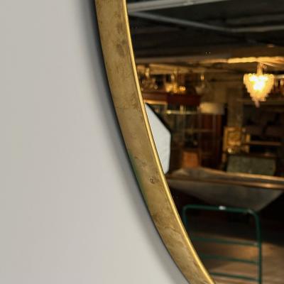 Italian Mid Century Modern Wall Mirrors Organic Form Brass Italy 1950s