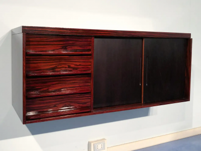 Italian Mid Century Modern Wall Mounted Sideboard 1950s