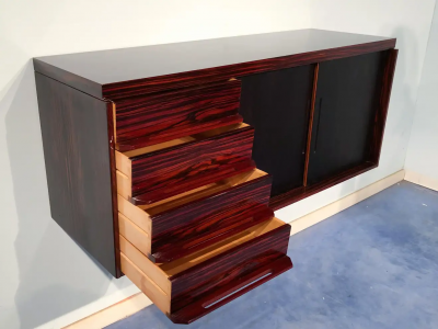 Italian Mid Century Modern Wall Mounted Sideboard 1950s