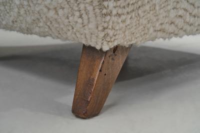 Italian Mid Century Modern Wingback Chairs in Boucl Italy 1950s