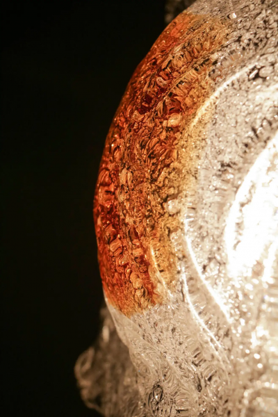 Italian Mid Century Murano Glass Pendant Lamp Per Mazzega 1970s