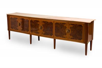 Italian Mid Century Onyx Top and Brass Sideboard