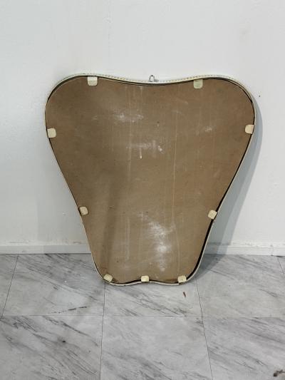 Italian Mid Century Organic Wall Mirror with Rope 1960s