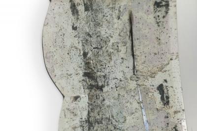 Italian Mid Century Oval Form Murano Wall Mirror