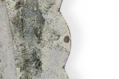 Italian Mid Century Oval Form Murano Wall Mirror